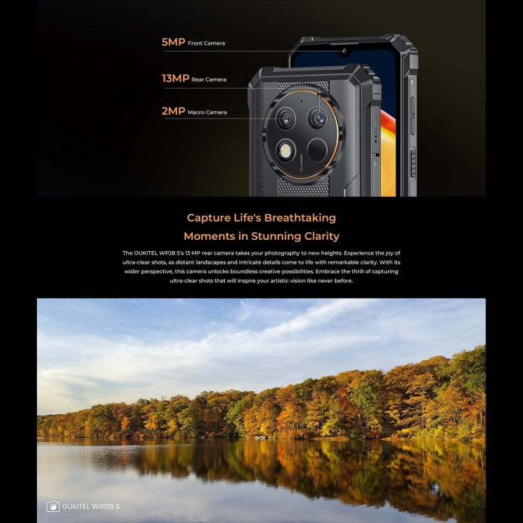 Oukitel WP28 S IP68/IP69K Rugged Phone, 4GB+128GB, Fingerprint, 6.52 inch Unisoc T606 Octa-core, NFC, OTG, Network: 4G, WP28 S Oukitel WP28 S IP68/IP69K Rugged Phone, 4GB+128GB, Fingerprint, 6.52 inch Unisoc T606 Octa-core, NFC, OTG, Network: 4G, WP28 S